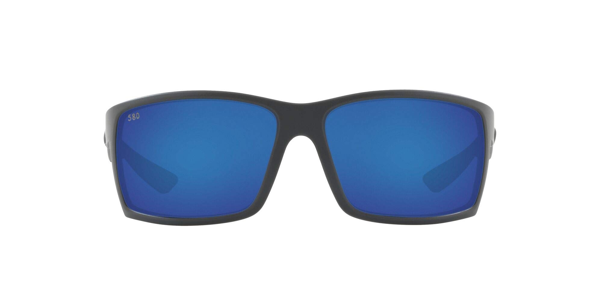 Costa Del Mar Mens Reefton Polarized Rectangular Sunglasses - Gray/Blue - 64 mm