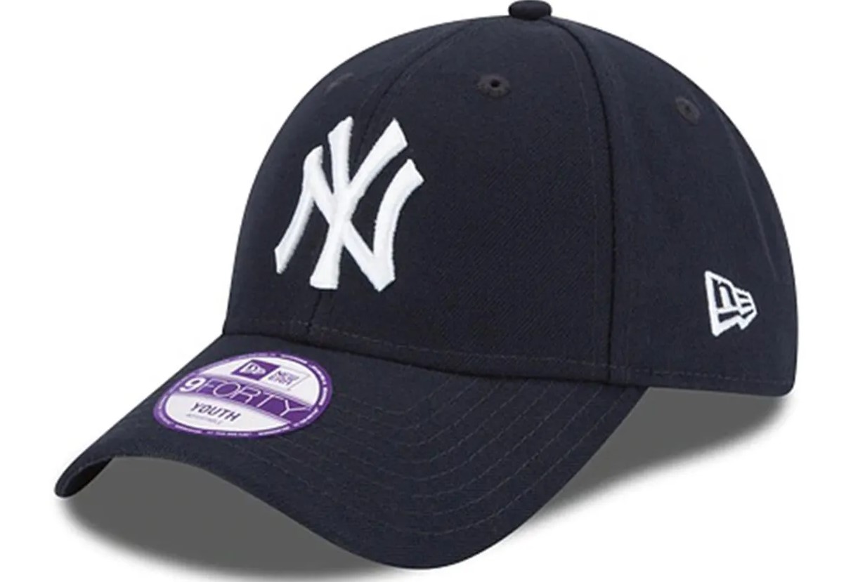 New Era 9FORTY NY Yankees  Youth The League Adjustable Cap - Navy