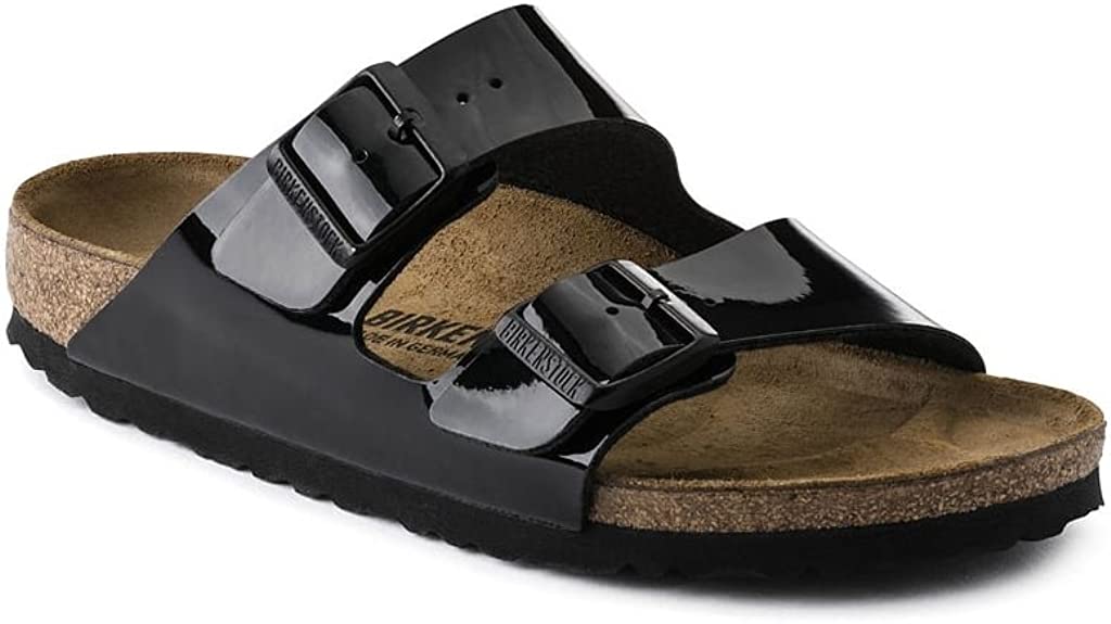 Birkenstock Arizona Birko-Flor Womens Sandals - Black Patent - 42