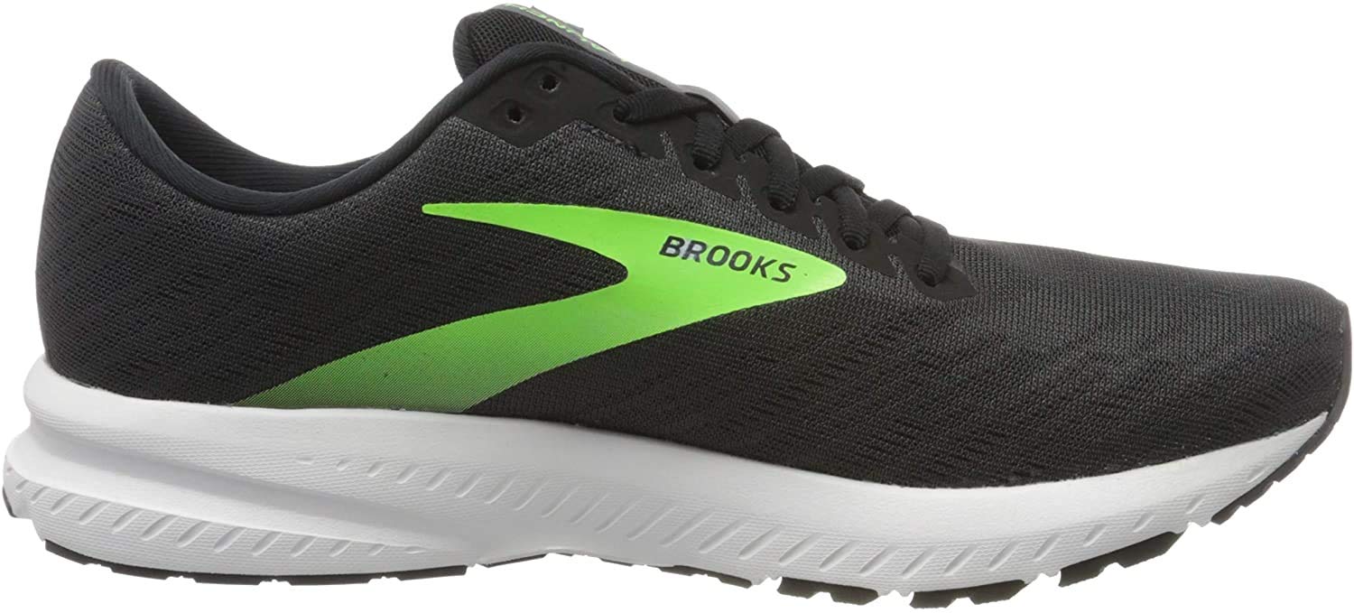 Brooks Launch 7 Mens Running Shoe - Ebony/Black/Gecko - 10