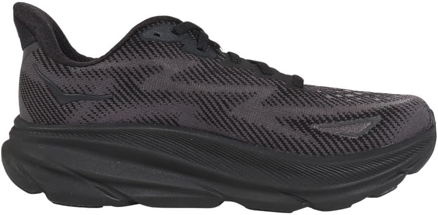 Hoka One Womens Clifton 9 Road Running Shoes - Black - 10