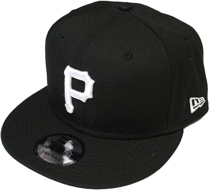 New Era 9Fifty MLB Pittsburgh Pirates Snapback Cap - Adjustable - Black & White