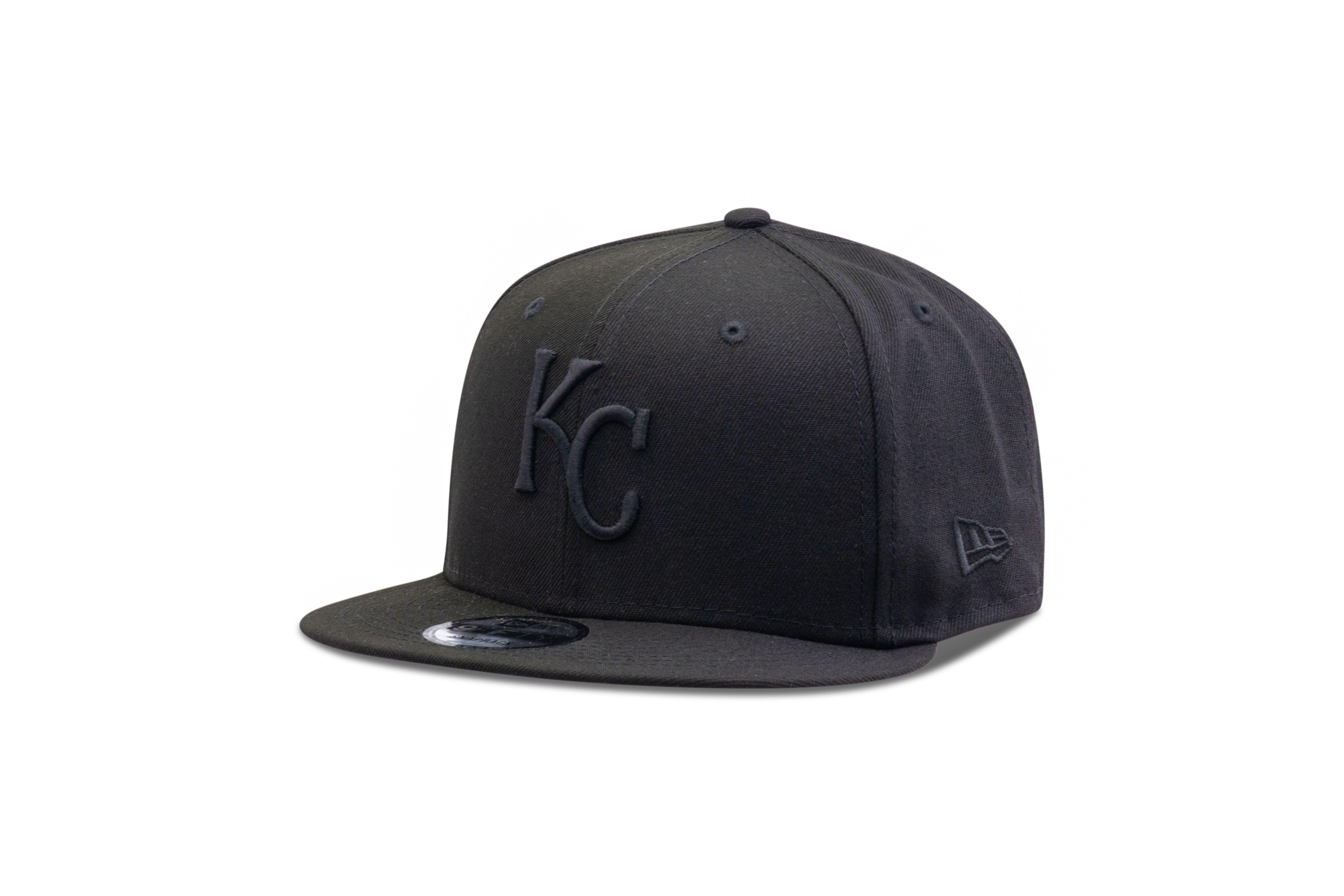 New Era Kansas City Royals MLB Basic Snapback Black on Black 950 Adjustable Cap