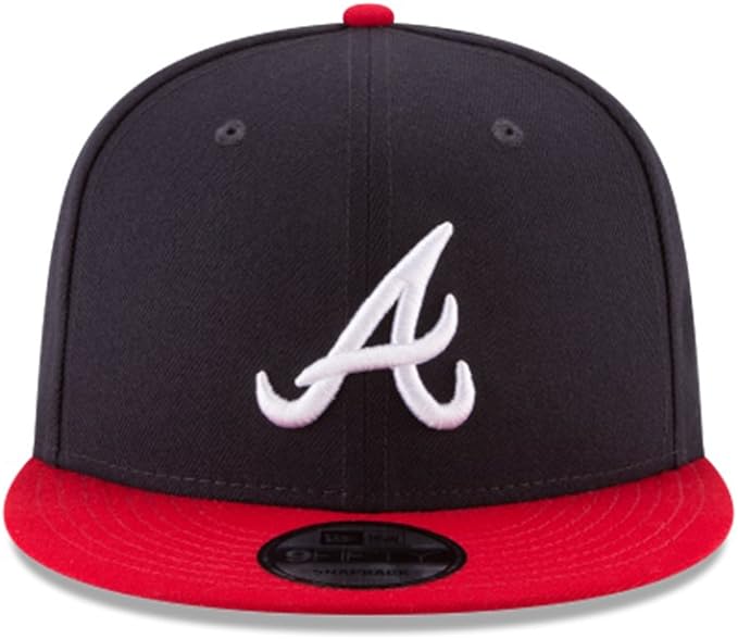 New Era 9Fifty Atlanta Braves Snapback Cap - Navy/Red