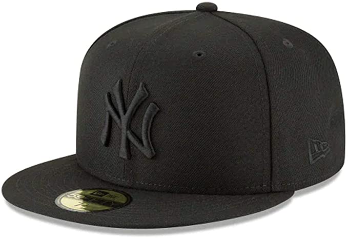 New Era 59Fifty Hat MLB Basic New York Yankees Black/Black Fitted Baseball Cap (7)