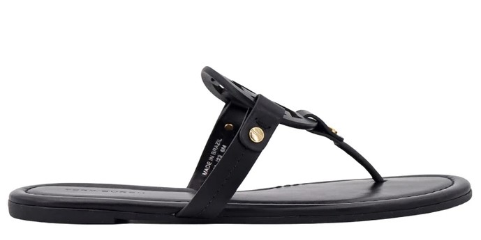 Tory Burch Miller Leather Sandals - Perfect Black - 5