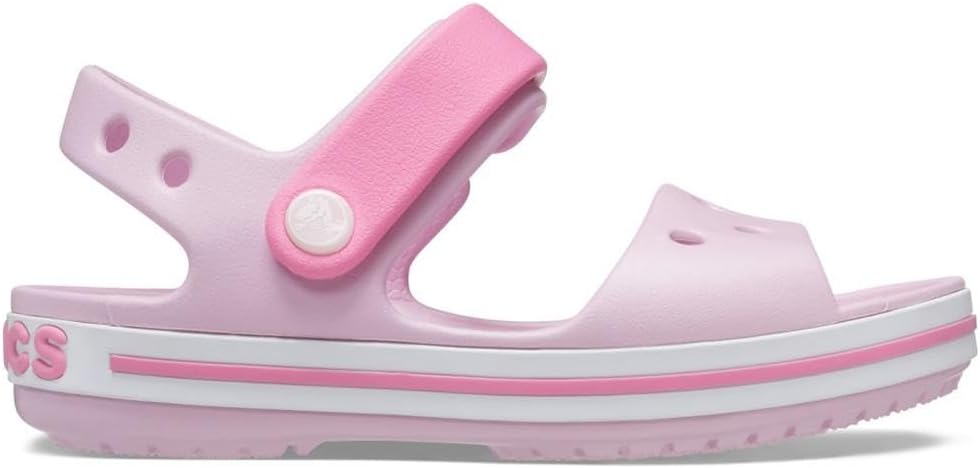 Crocs Kids Crocband Sandal - Pool/Candy Pink - C12