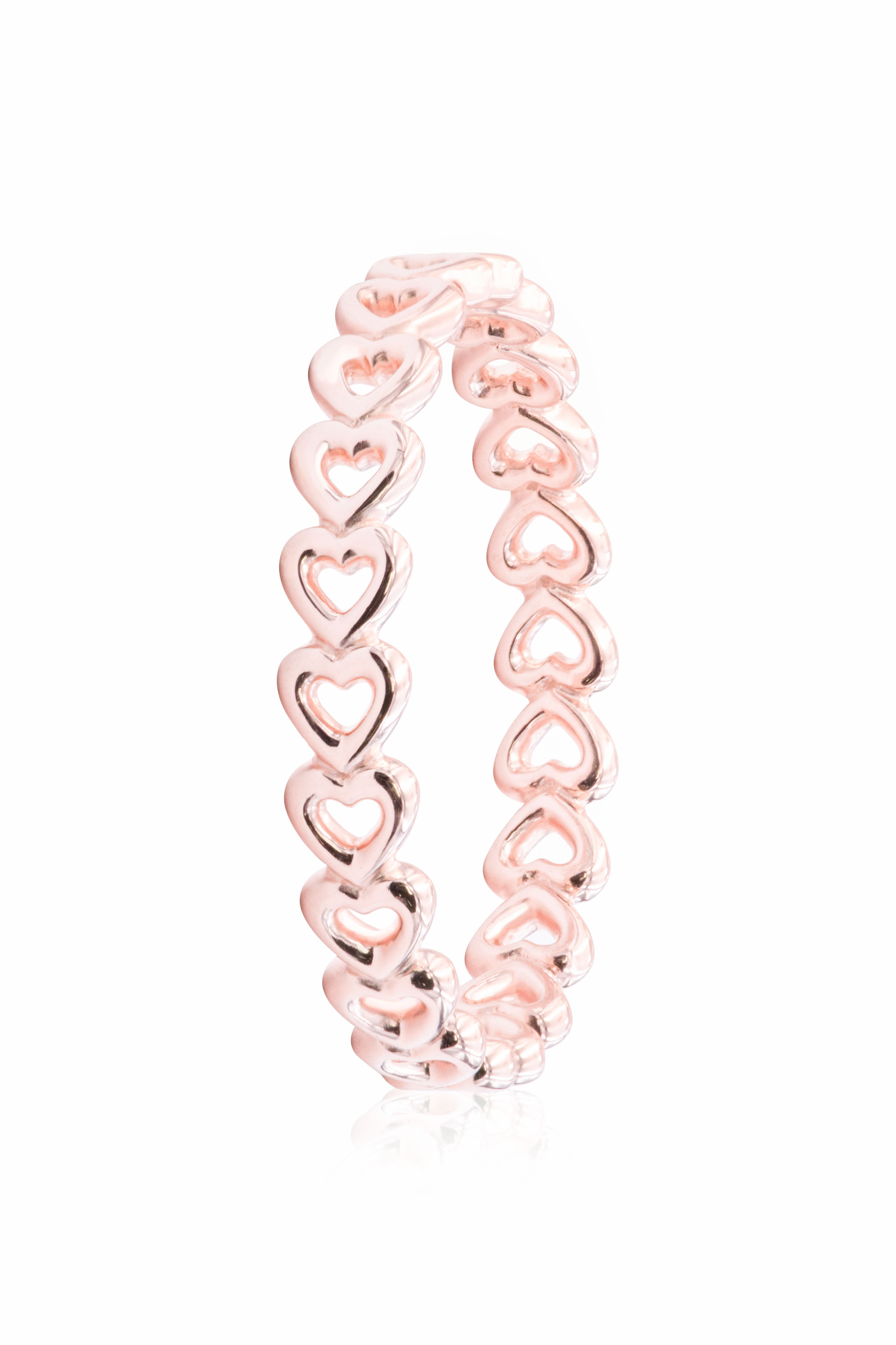 Linked Love Ring in Pandora Rose - Size 60