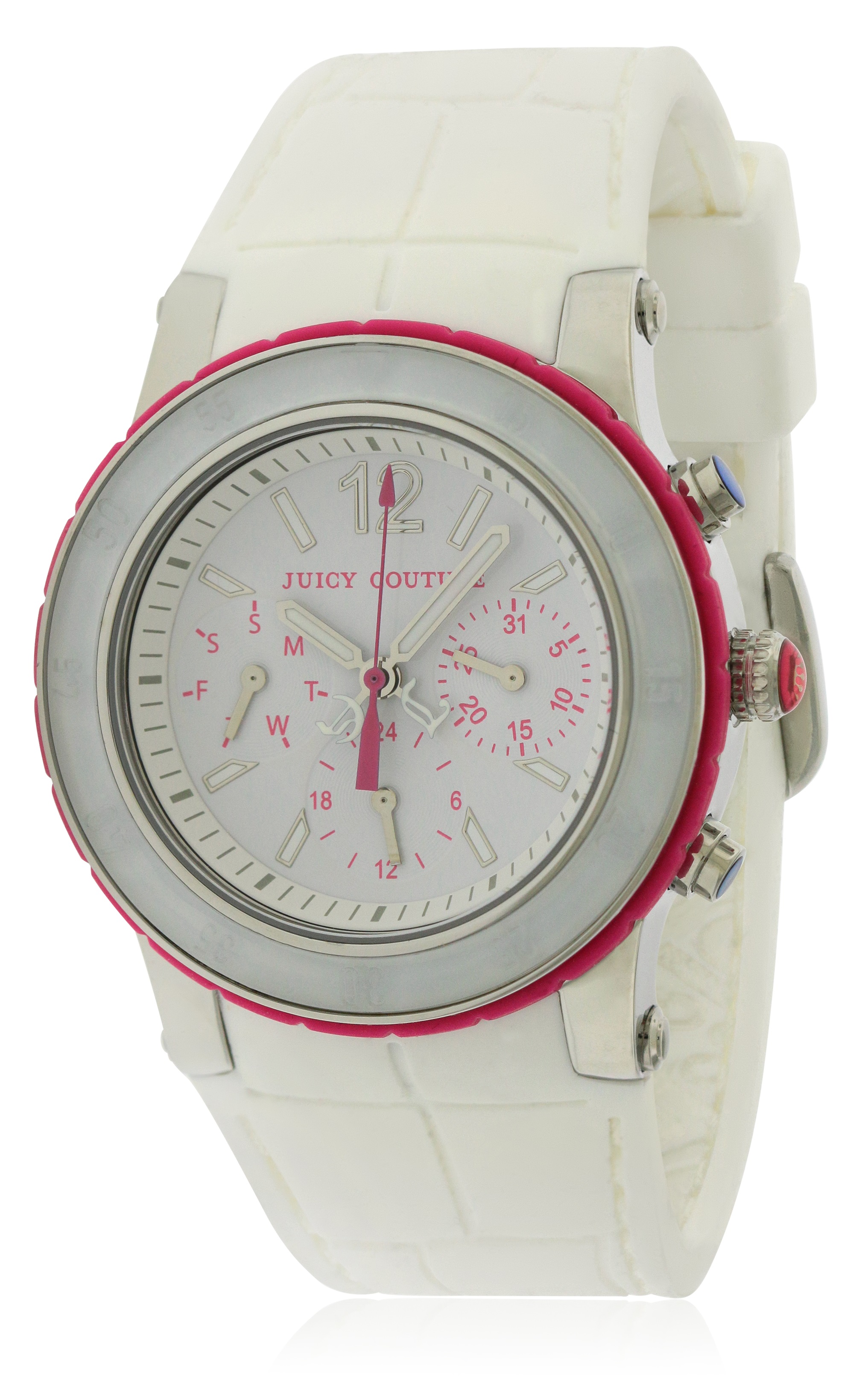 Juicy Couture HRH White Dragon Fruit Chronograph Ladies Watch 1900896