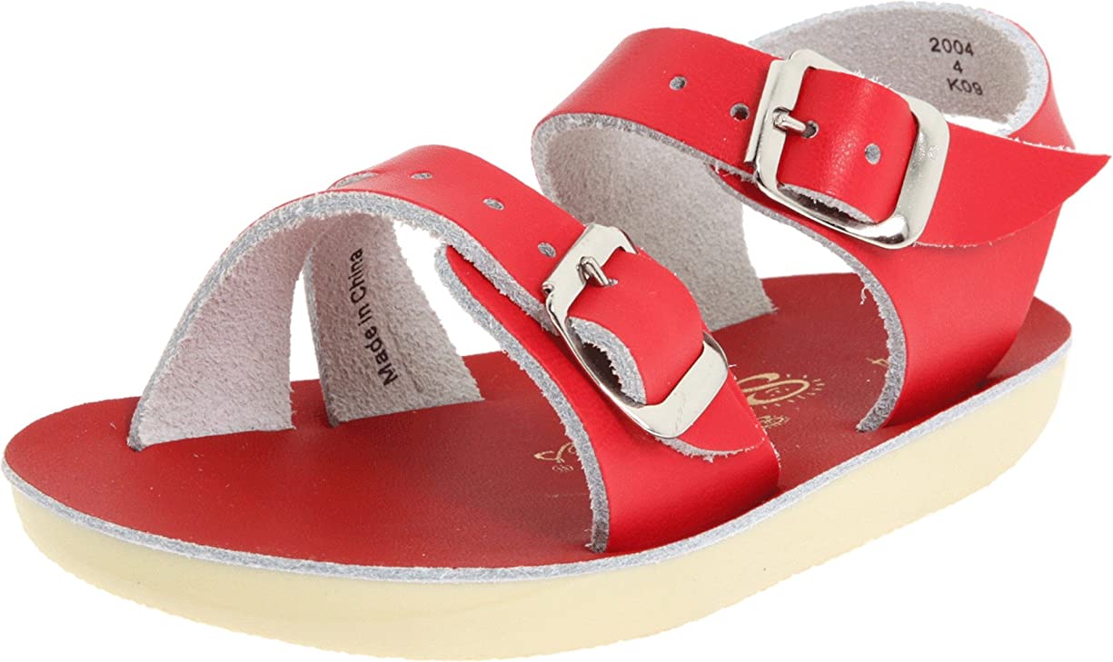 Salt Water Sandals Girls Sea Wees Hoy Shoes - Red - Size 1