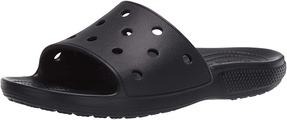 Crocs Unisex Classic Slide Sandals - Black - M4W6