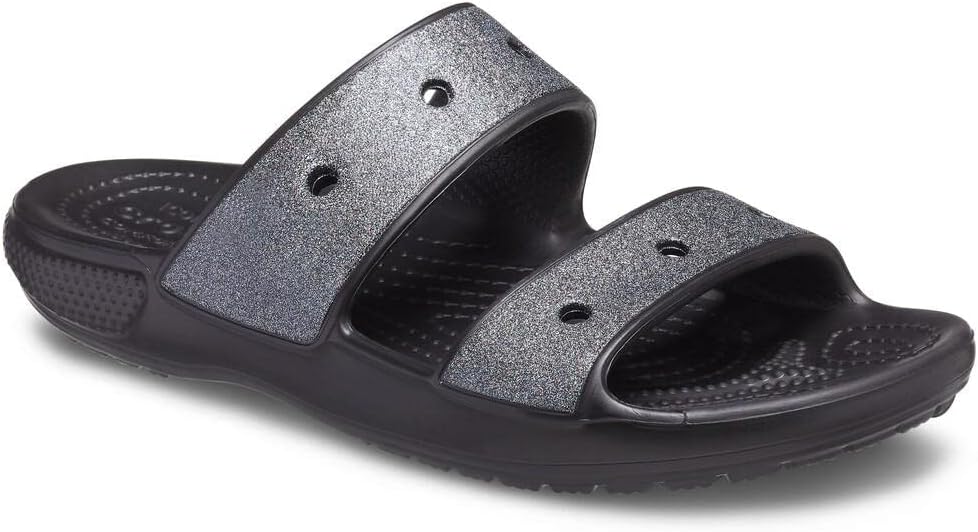 Crocs Unisex Classic Croc Glitter II Sandal - Black - M4W6