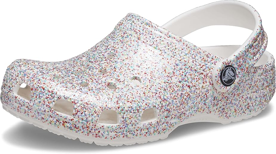 Crocs Kids Classic Sprinkle Glitter Clog - Multi - J1