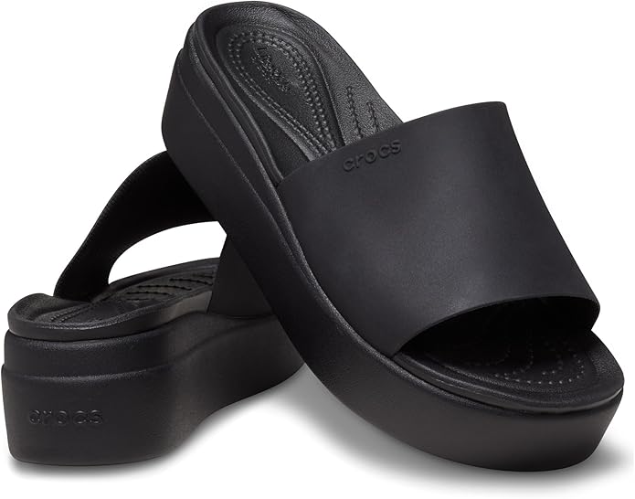 Crocs Womens Brooklyn Slide - Black - 10