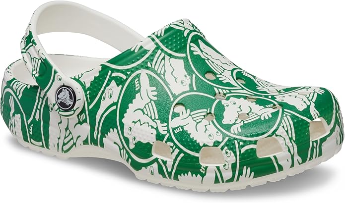 Crocs Kids Classic Duke Print Clog - Green/Ivy - J1