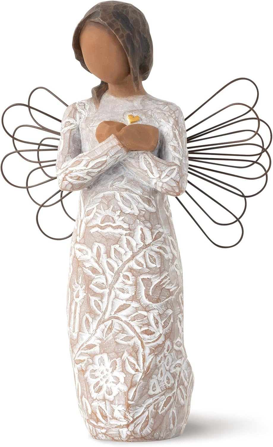 Willow Tree Remembrance (Darker Skin) Angel Memories Sculpted Hand-Painted Figure