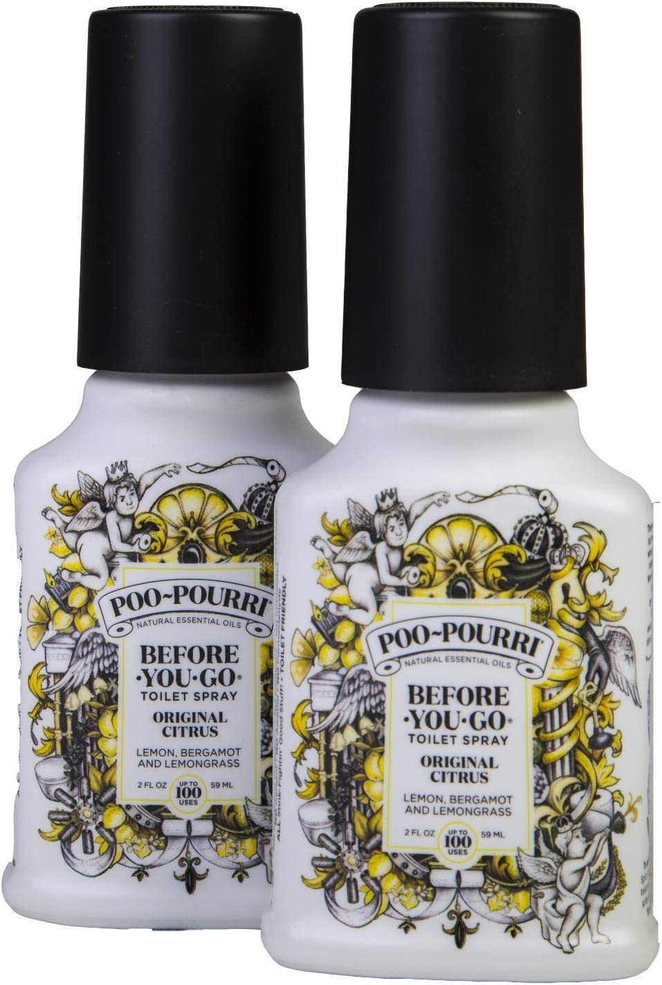 Poo-Pourri Before-You-Go Toilet Spray Bottle - 2 oz - Original Scent - 2 Count