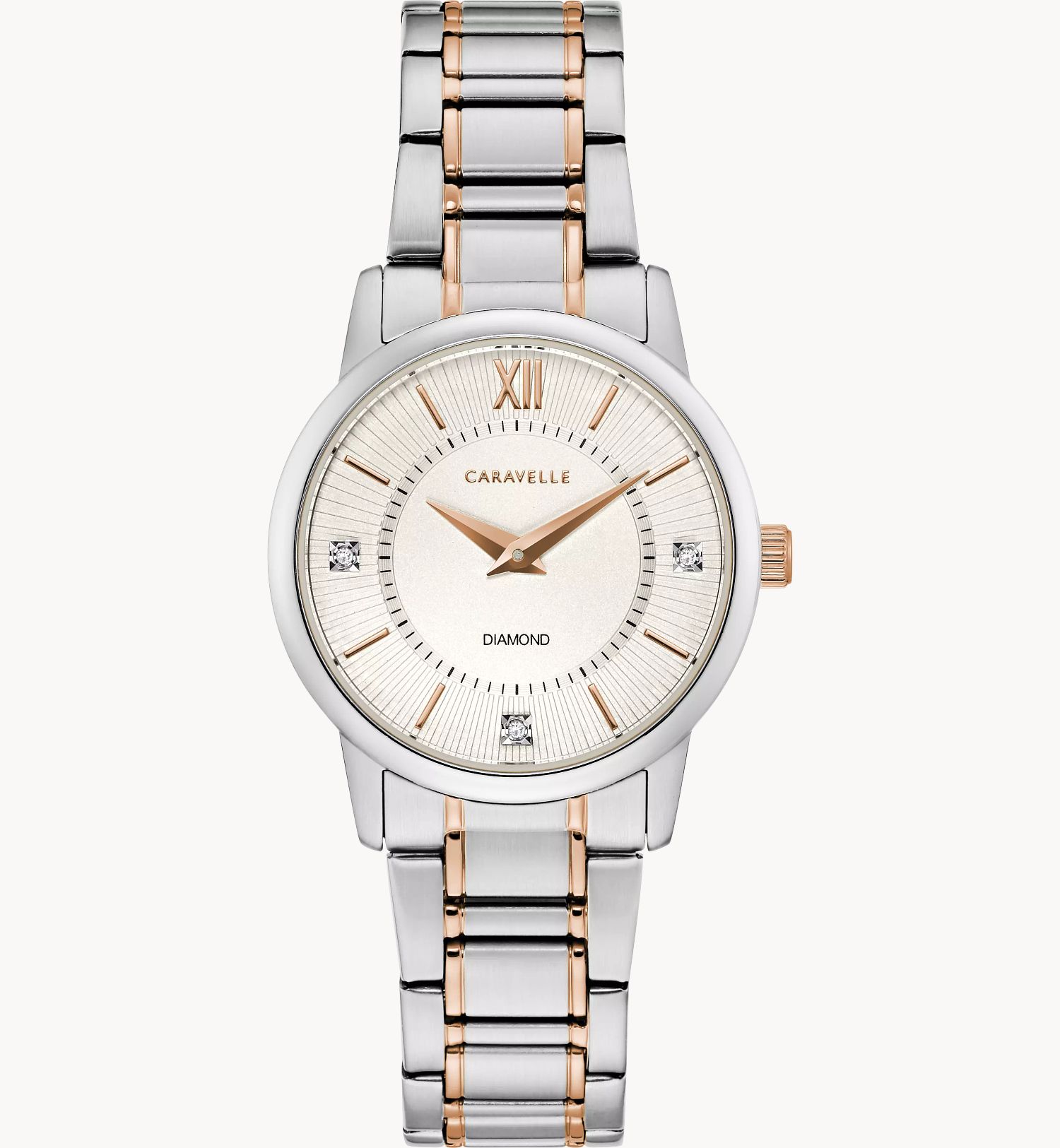 Caravelle Classic Two-Tone Ladies Watch 45P110