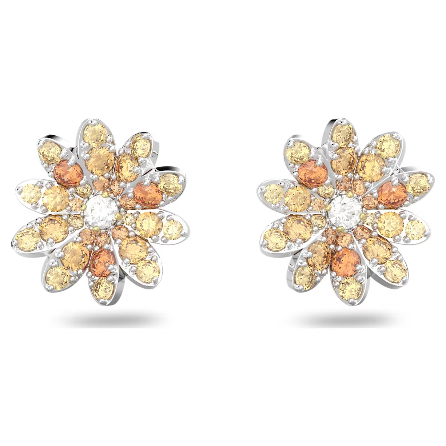 Swarovski Eternal Flower Stud Earrings Flower - Multicolored - Mixed Metal Finish