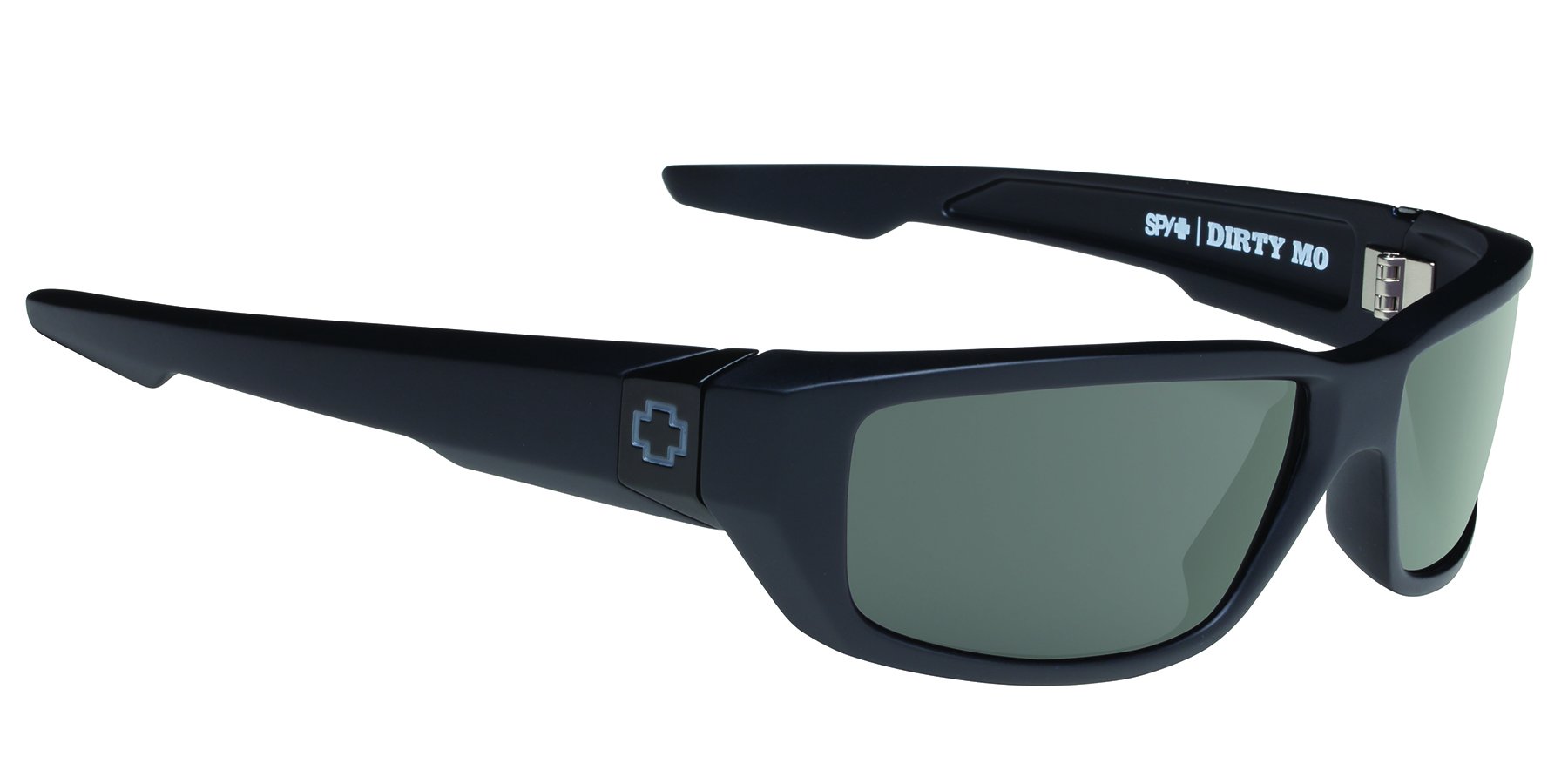 Spy Optic Dirty Mo Sunglasses - Soft Matte Black/Signature Happy Gray/Green Polar - 59 mm