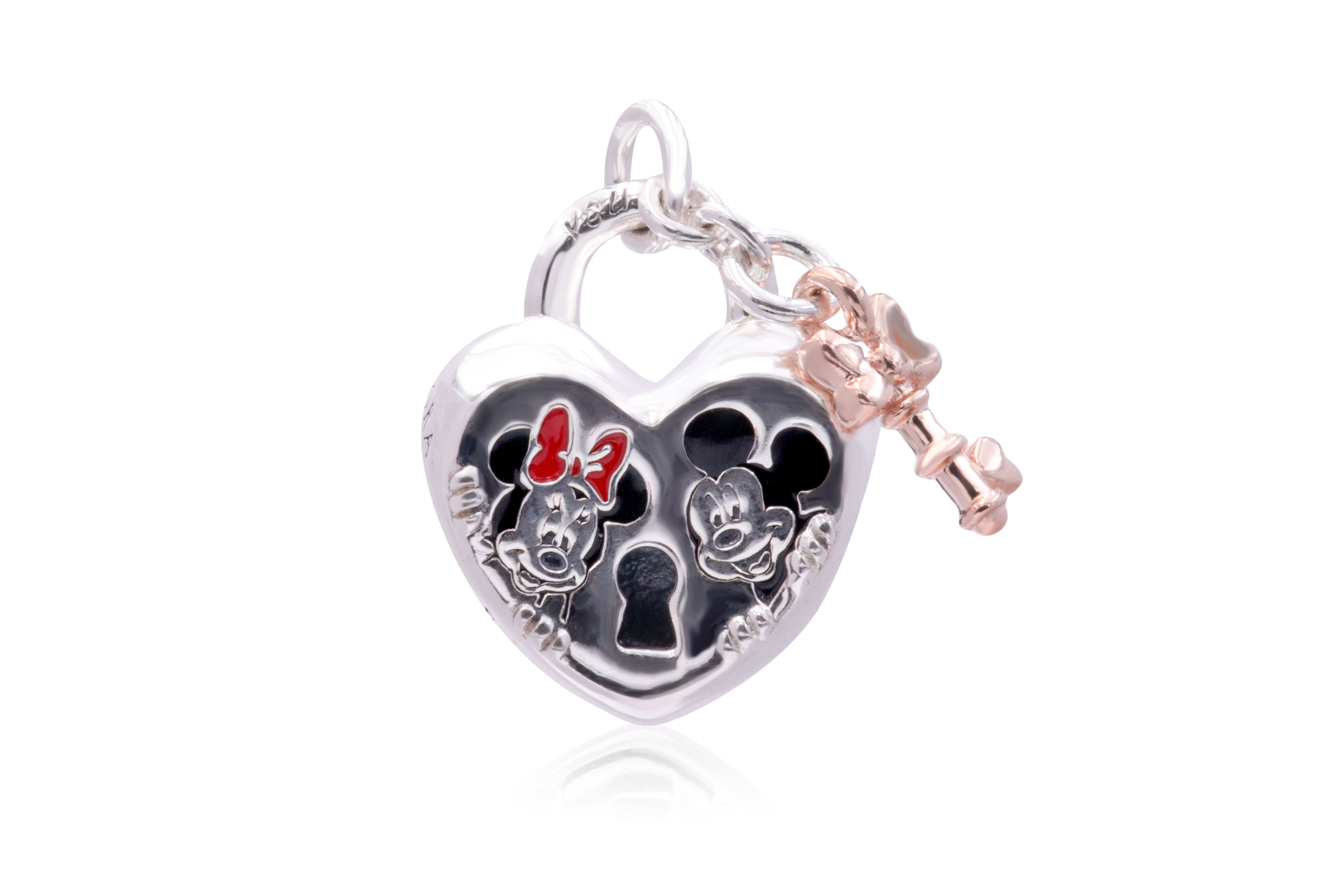 Pandora Disney Mickey Mouse & Minnie Mouse Padlock Charm