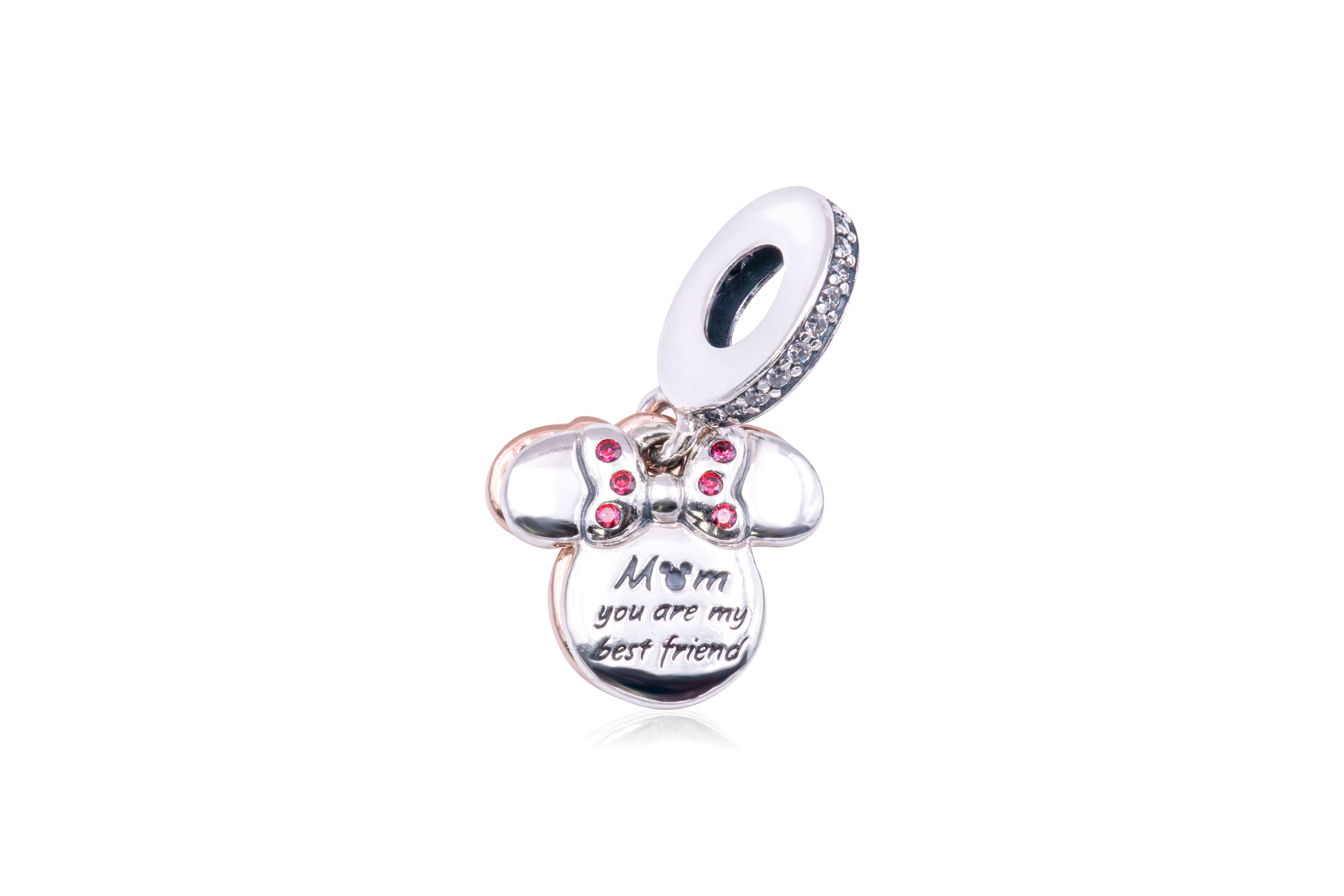 Pandora Disney Minnie Mouse Silhouette Double Dangle Charm