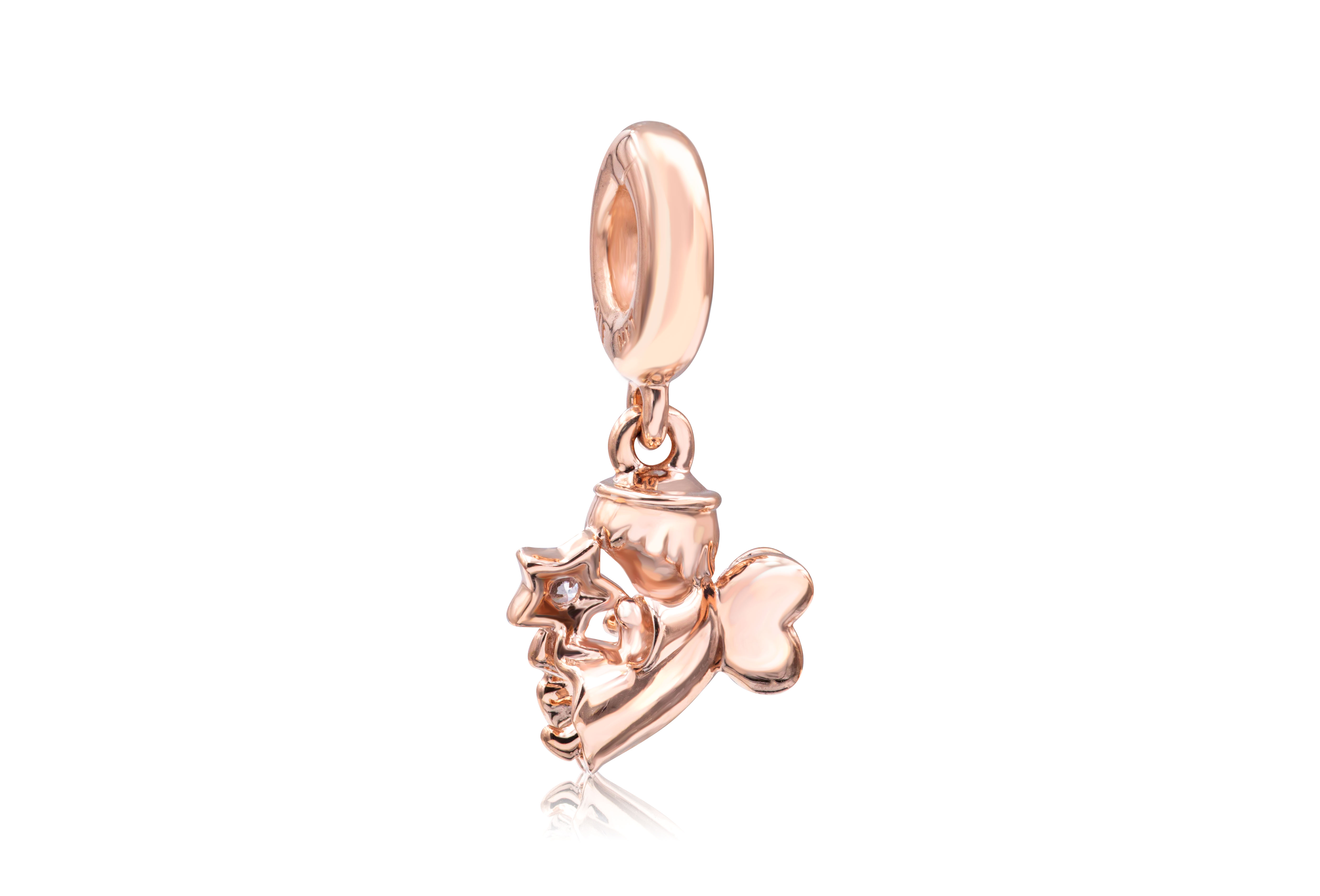 Pandora Moments Heart Winged Angel Dangle Charm