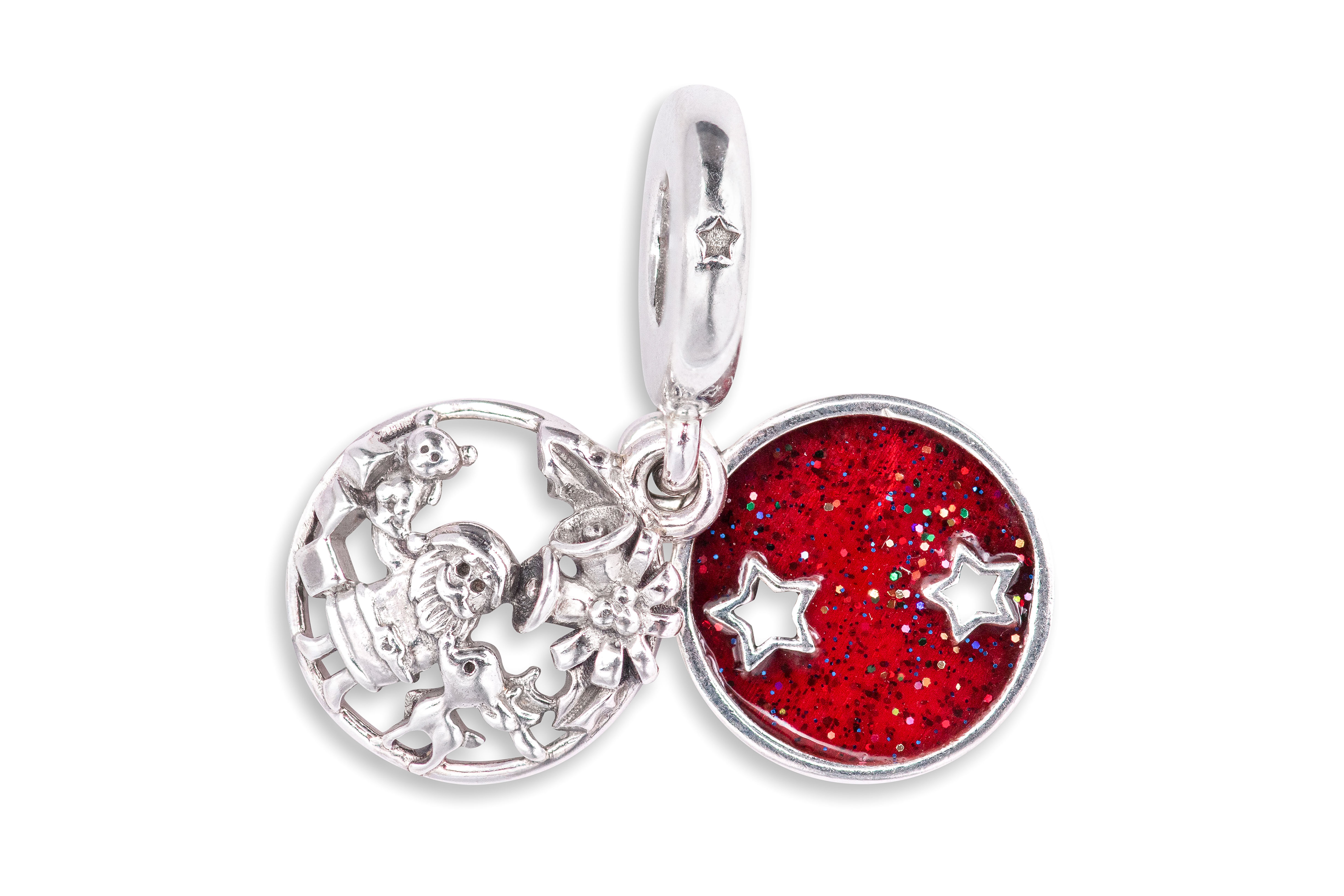 PANDORA Santa Love Peace Joy Dangle Charm - 798468C01