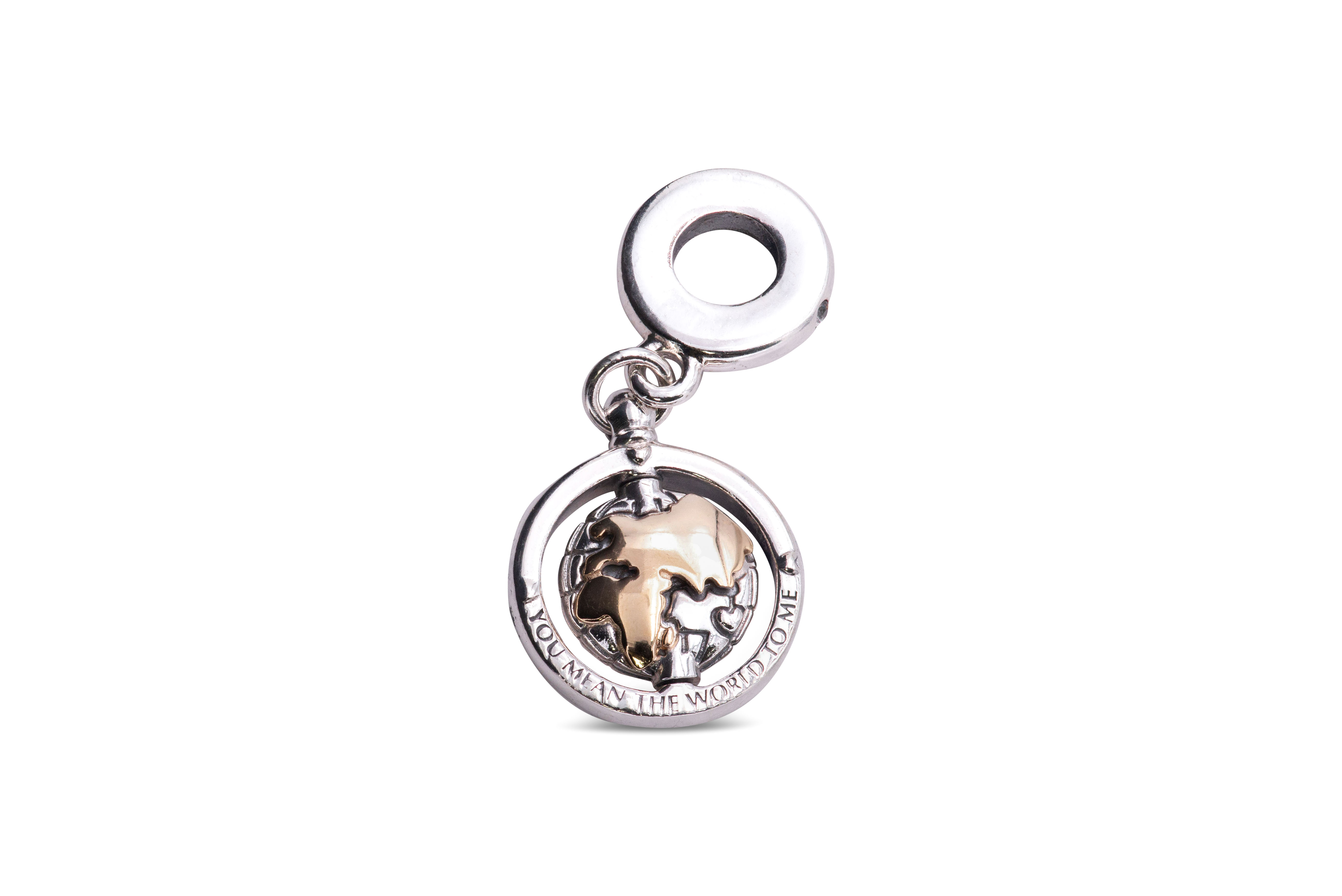 Pandora People Spinning World Dangle Charm - 799303C01