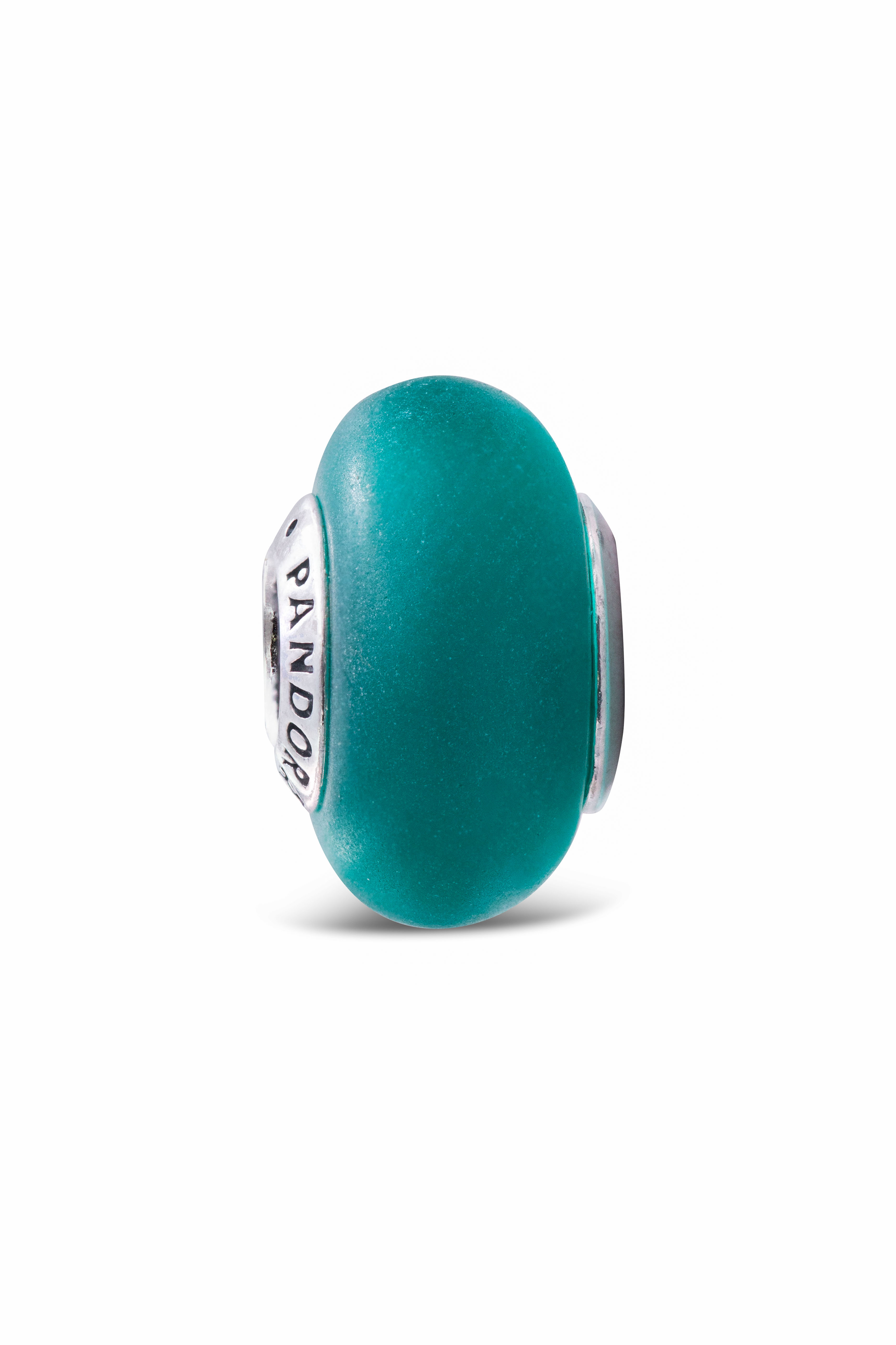 Pandora Matte Green Murano Glass Charm