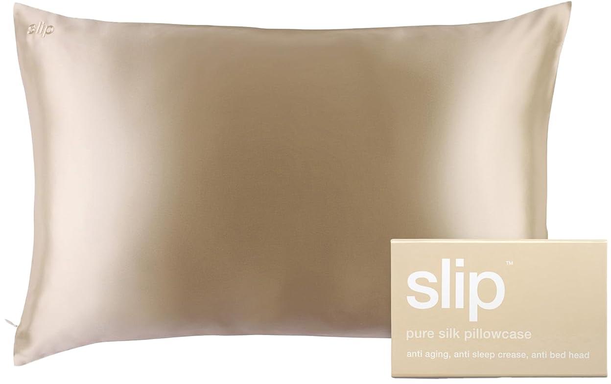 Slip Queen Silk Pillow Cases - Queen Size Standard Pillow Case - Caramel