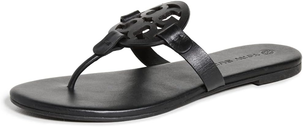 Tory Burch Womens Miller Soft Sandals - Perfect Black - 8.5