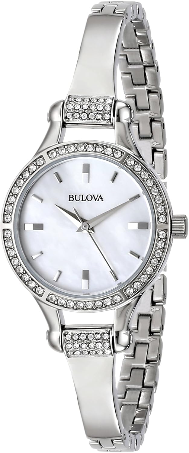 Bulova Crystal Bangle Ladies Watch 96L128