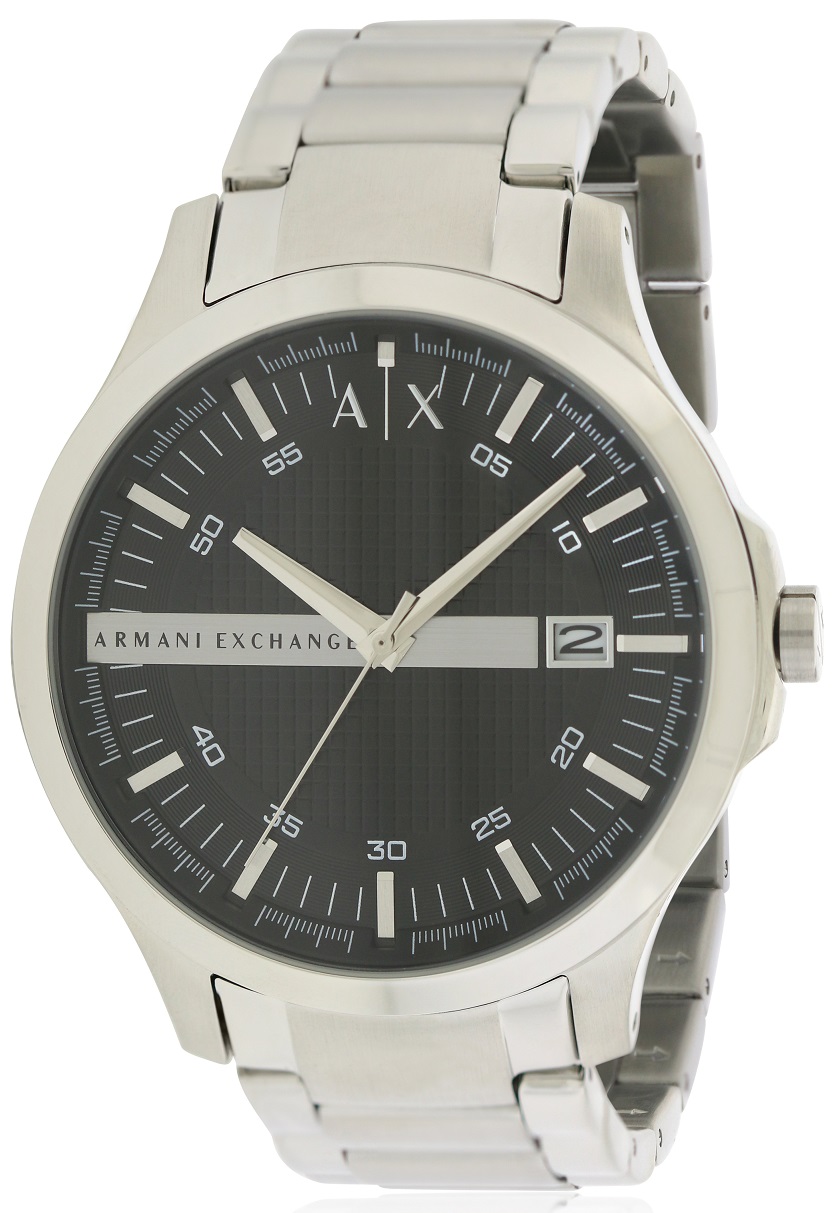 Armani Exchange Stainless Steel Black Dial 46MM Mens Watch AX2103