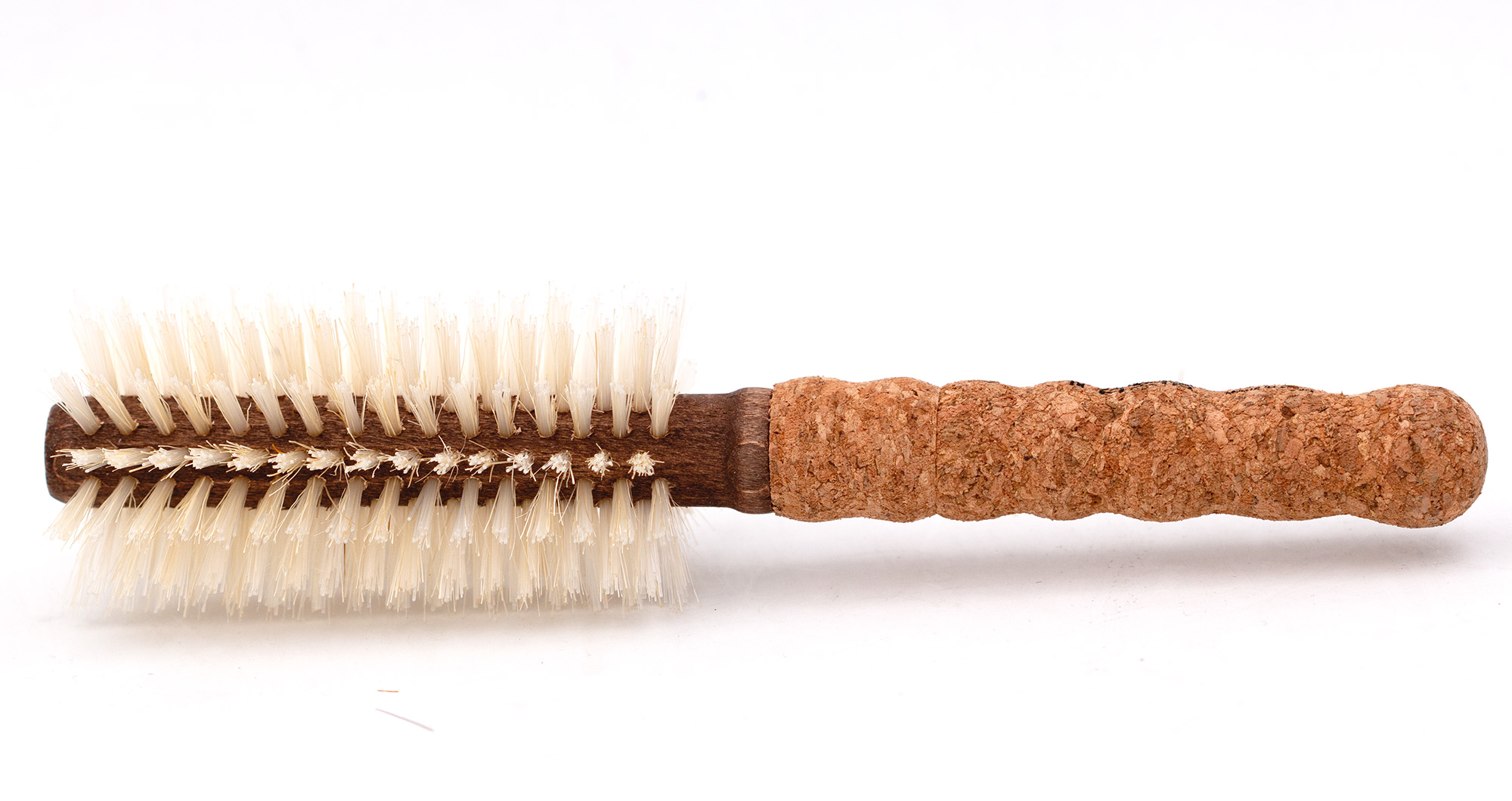Ibiza Hair Brush - B3 Boars Hair Brush for Fine or Color Treated Hair - Salon Quality - Heat Resistant 55mm Round Brush