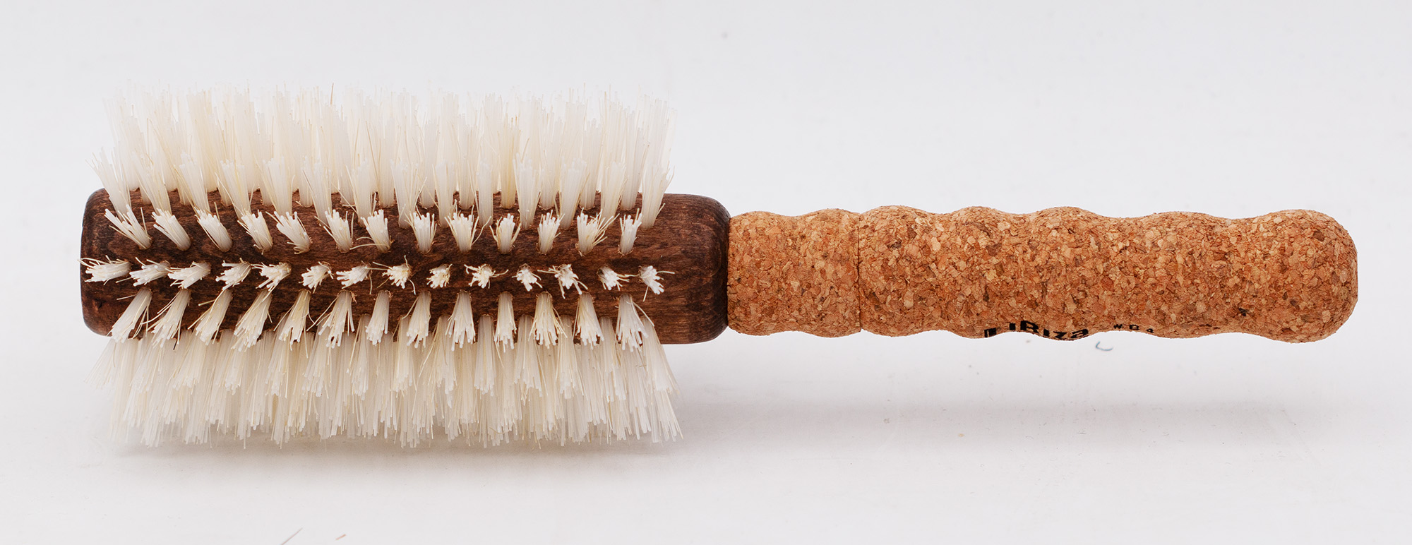 Ibiza Hair Brush - B4 Boar Bristle Round Hair Brush for Fine or Color Treated Hair - Salon Quality - Heat Resistant 65mm Hair Brush
