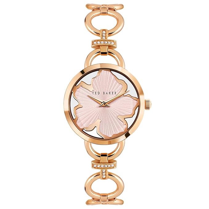 Ted Baker Rose Gold Chain Bracelet Ladies Watch BKPLIS301