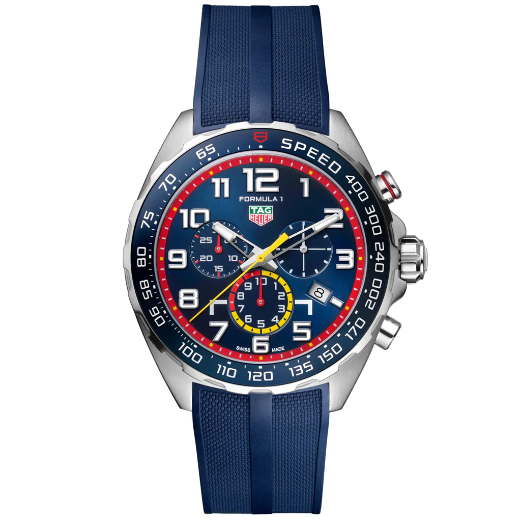 Tag Heuer Formula 1 X Red Bull Racing Rubber  Chronograph Mens Watch CAZ101AL.FT8052