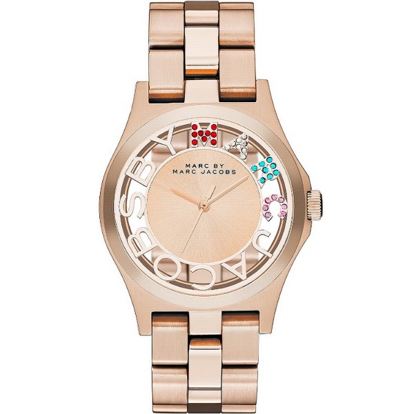 Marc Jacobs Ladies Henry Skeleton Watch MBM3264