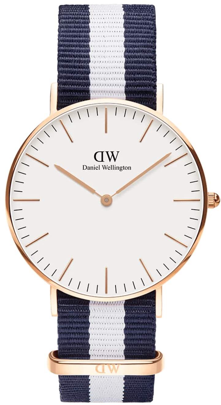 Daniel Wellington Classic Glasgow Eggshell White Rose Gold Mens Watch