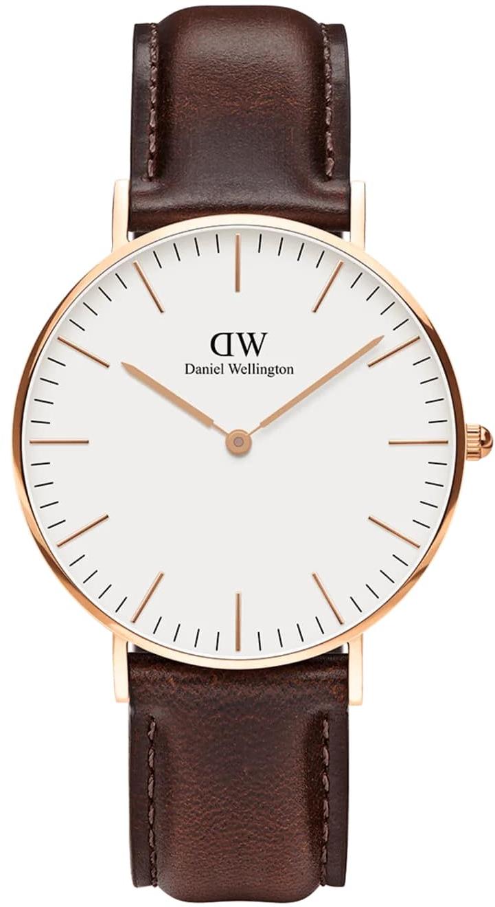 Daniel Wellington Classic Bristol Eggshell White Rose Gold Mens Watch