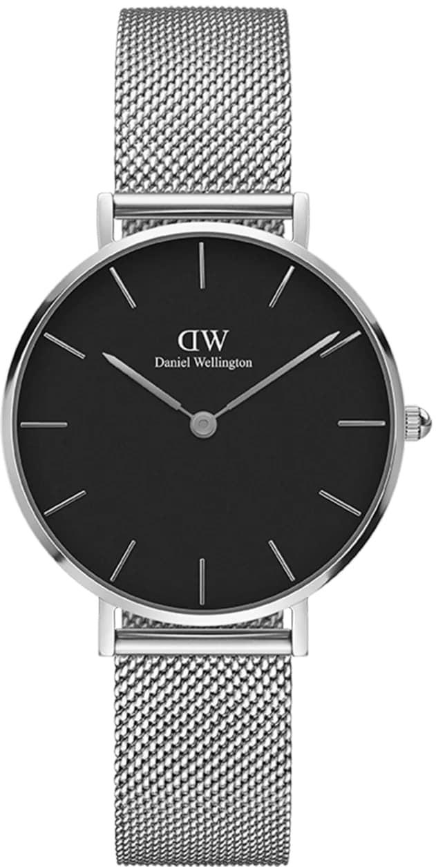 Daniel Wellington Petite Sterling Black Silver Ladies Watch