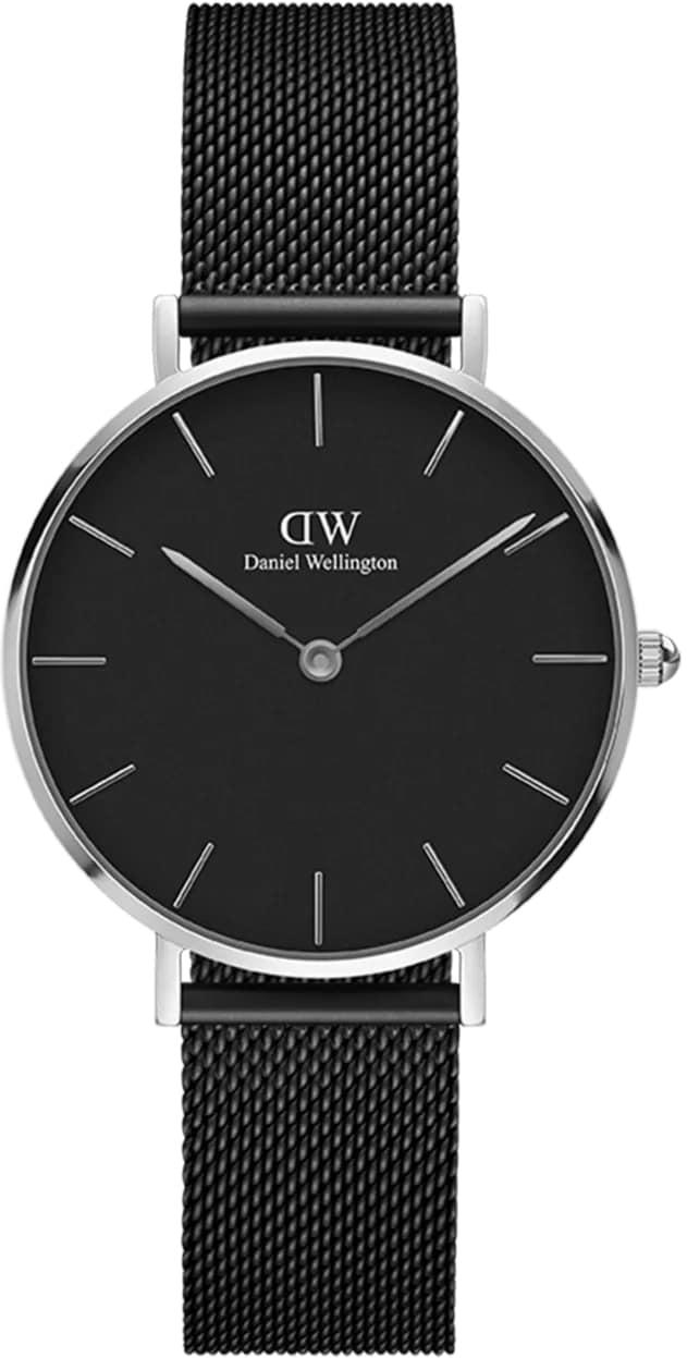 Daniel Wellington Petite Ashfield Black Silver Ladies Watch