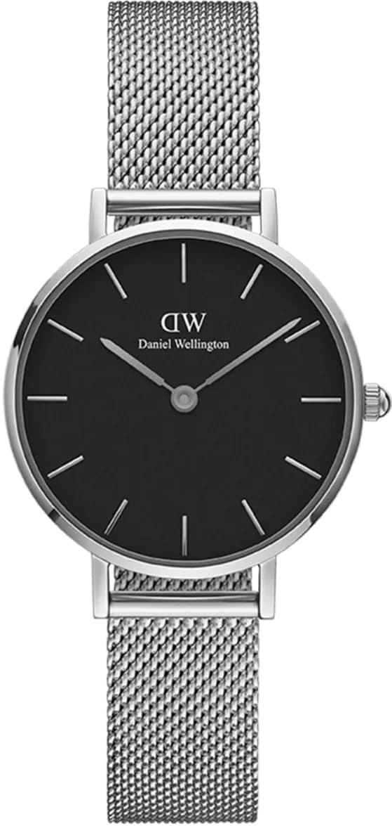 Daniel Wellington Petite Sterling Black Silver Ladies Watch