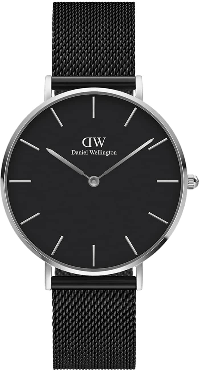 Daniel Wellington Petite Ashfield Black Silver Ladies Watch