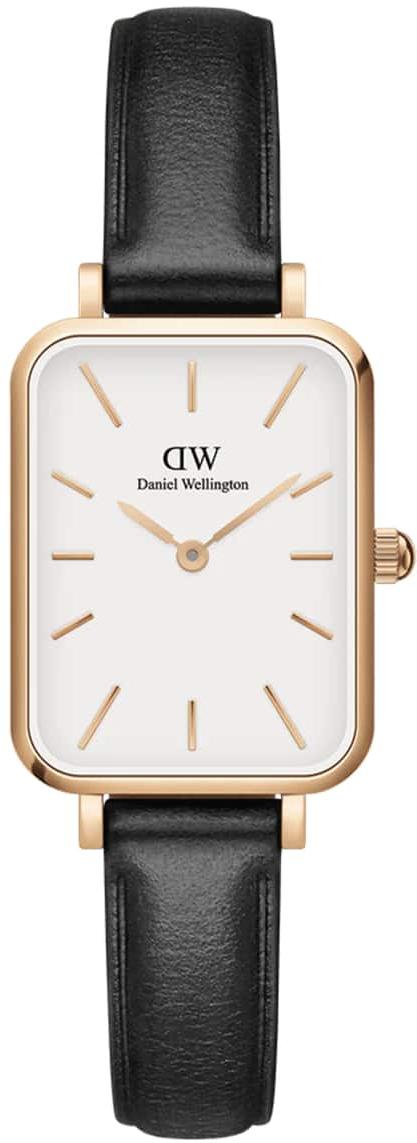 Daniel Wellington Quadro Pressed Sheffield Eggshell White Rose Gold Ladies Watch