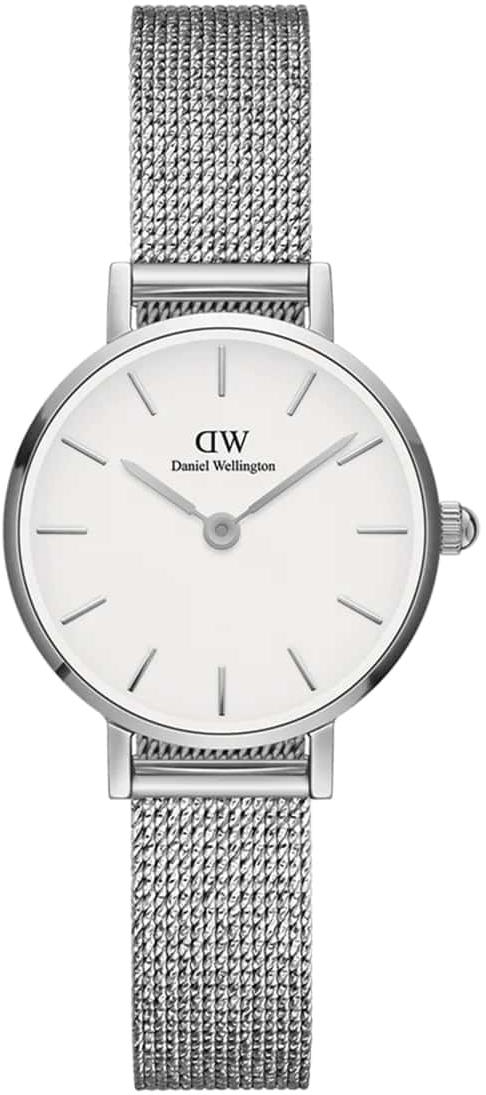 Daniel Wellington Petite Pressed Sterling Eggshell White Silver Ladies Watch