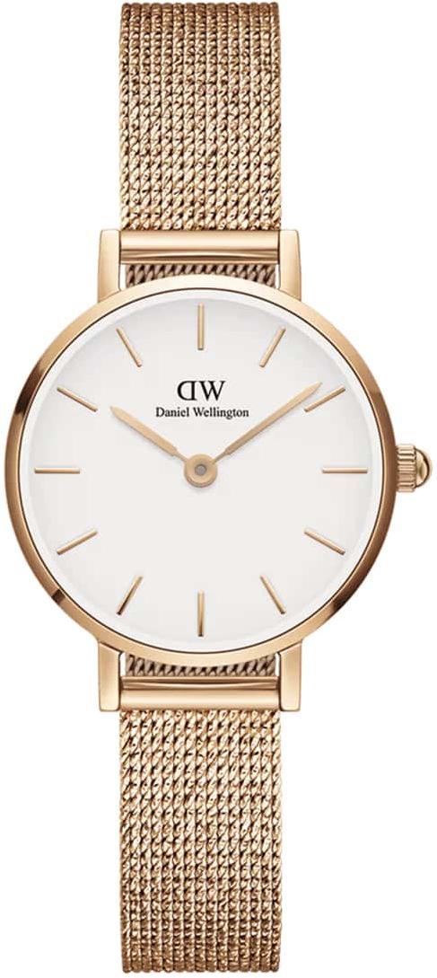 Daniel Wellington Petite Pressed Melrose Eggshell White Rose Gold Ladies Watch