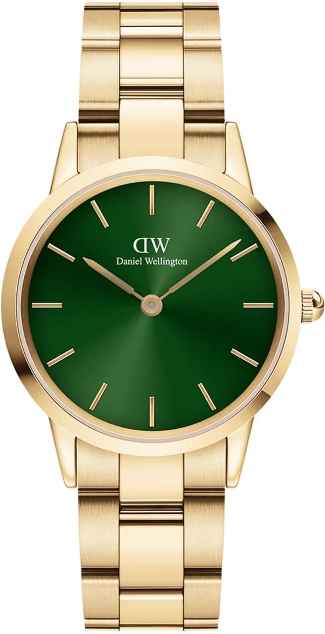 Daniel Wellington Iconic Link Emerald Green Gold Ladies Watch