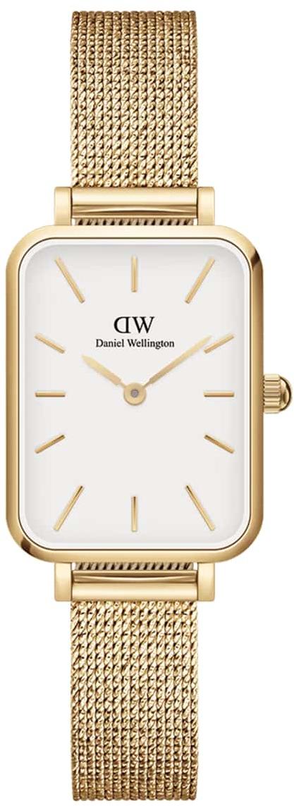 Daniel Wellington Quadro Pressed Evergold Eggshell White Gold Ladies Watch